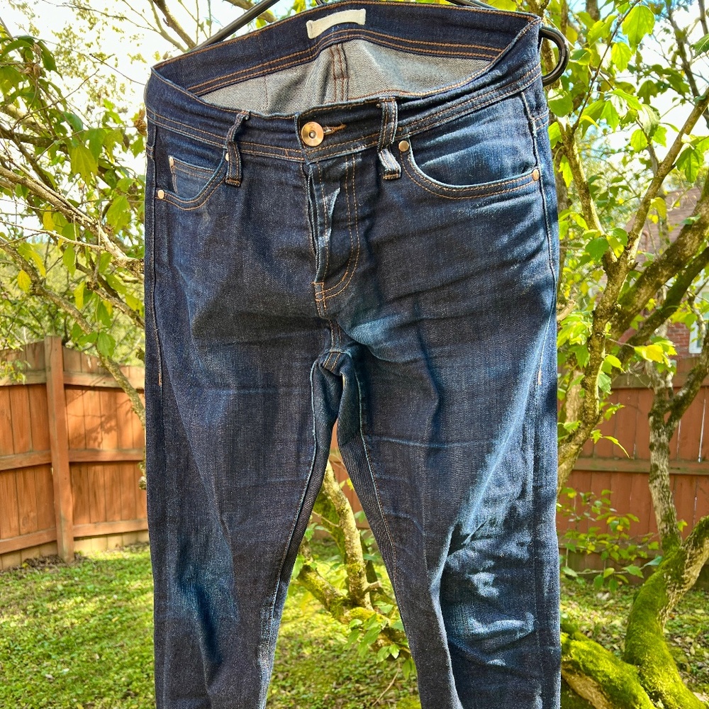 Unbranded UB422 Tight Fit 11oz Indigo Stretch Selvedge Denim